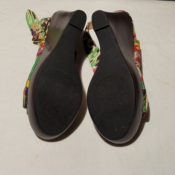 Nine West Slingback 4 inch wedges SZ 6.5 M - Picture 6 of 8